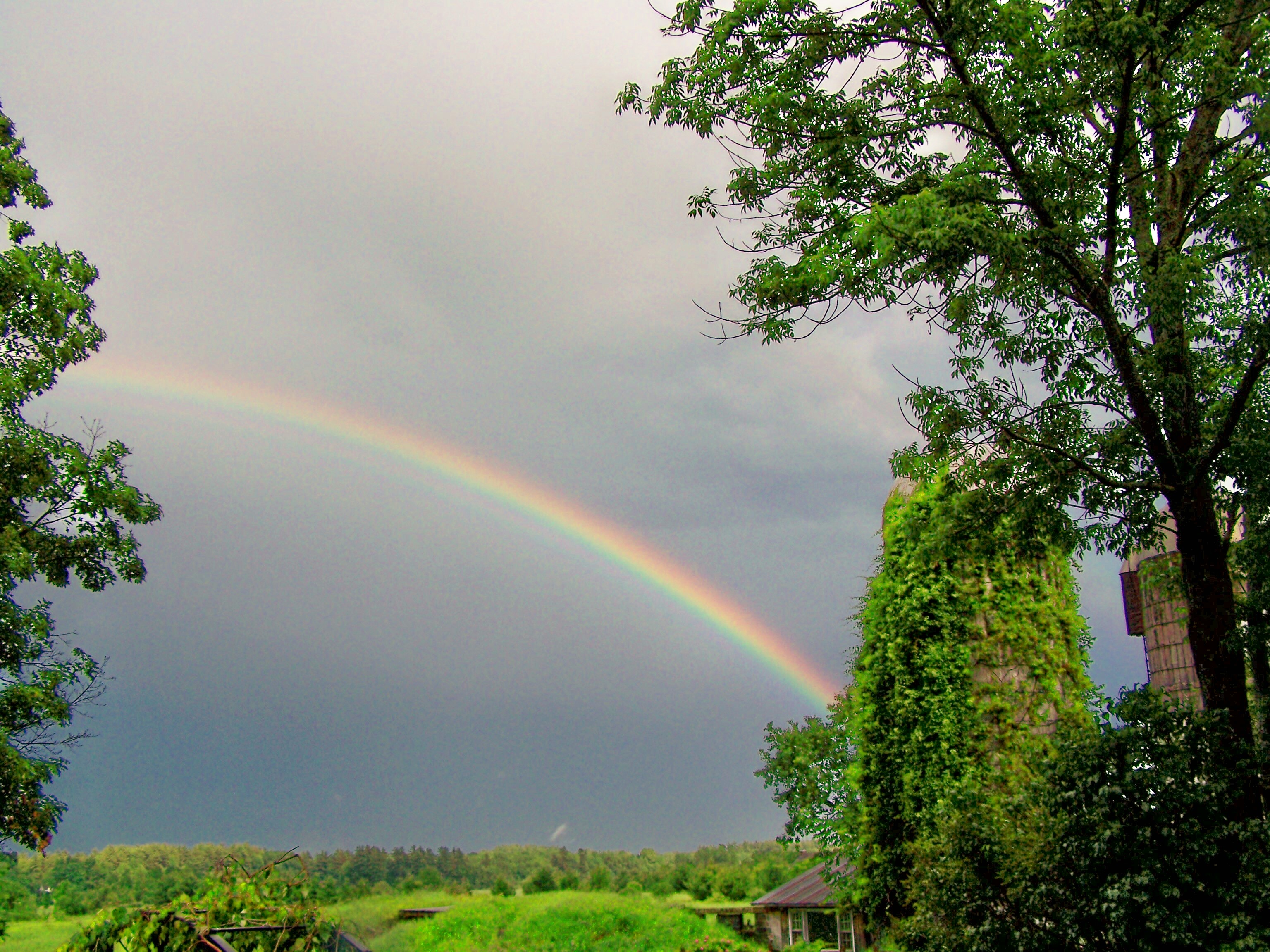 Rainbow over fields | Near Lake George | Adirondacks | Saratoga Farmstead B&B