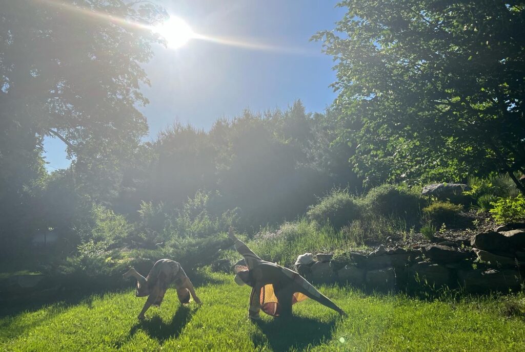 yoga in the yard